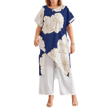 Διασυνοριακά ευρωπαϊκά και αμερικανικά γυναικεία ρούχα Amazon AliExpress Independent Station plus size Casual Loose Straight Leg Pants Summer