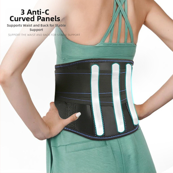 Suure magnetiga kuumpressitud vöökaitse, C-vastase kaarega terasplaadist vöökoha ja seljatoe tugi, stabiilne rihm, rõhu laiendav termokaitsevöö