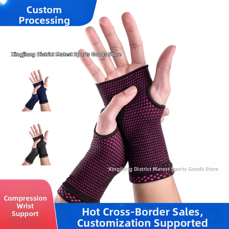 Sportinės apyrankės dirželio spaudimas Delno apsaugos pirštinės lauko gimnastikos sporto fitneso delno apsaugos apyrankė didmeninė prekyba daugiaspalvė
