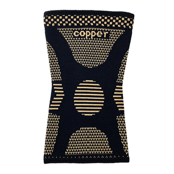 Συσκευασία δύο επιγονατίδων από ίνες χαλκού, προστατευτικά επιγονατίδες από ιόντα χαλκού για αθλητική και γυμναστική, πλεκτά επιγονατίδες χαλκού