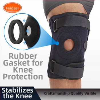 Μεγάλο μέγεθος αθλητικής επιγονατίδας καλοκαιρινής συμπίεσης με ζώνη σιλικόνης με ελατήριο, ρυθμιζόμενη για ορειβασία, προστασία γονάτου από λίπος επιγονατίδας