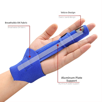 Terasplaadist tugiplastist sõrmeortoos sõrmeortoos luu fikseerimise splint laos hulgimüügis