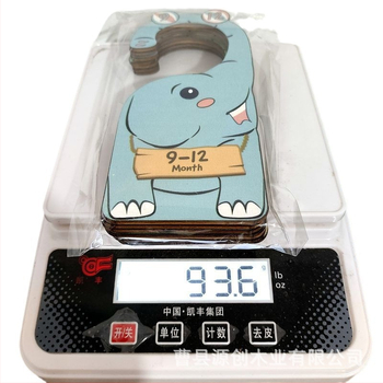 Трансгранична преграда за бебешки дрехи от дърво с двустранен UV печат, печат на анимационни животни, преграда за бебешки гардероб