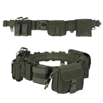 1000D Oxfordi riidest taktikaline vöö, kaheksaosaline komplekt, kiirkinnitusega reguleeritav turvapatrulli multifunktsionaalne taktikaline vöö