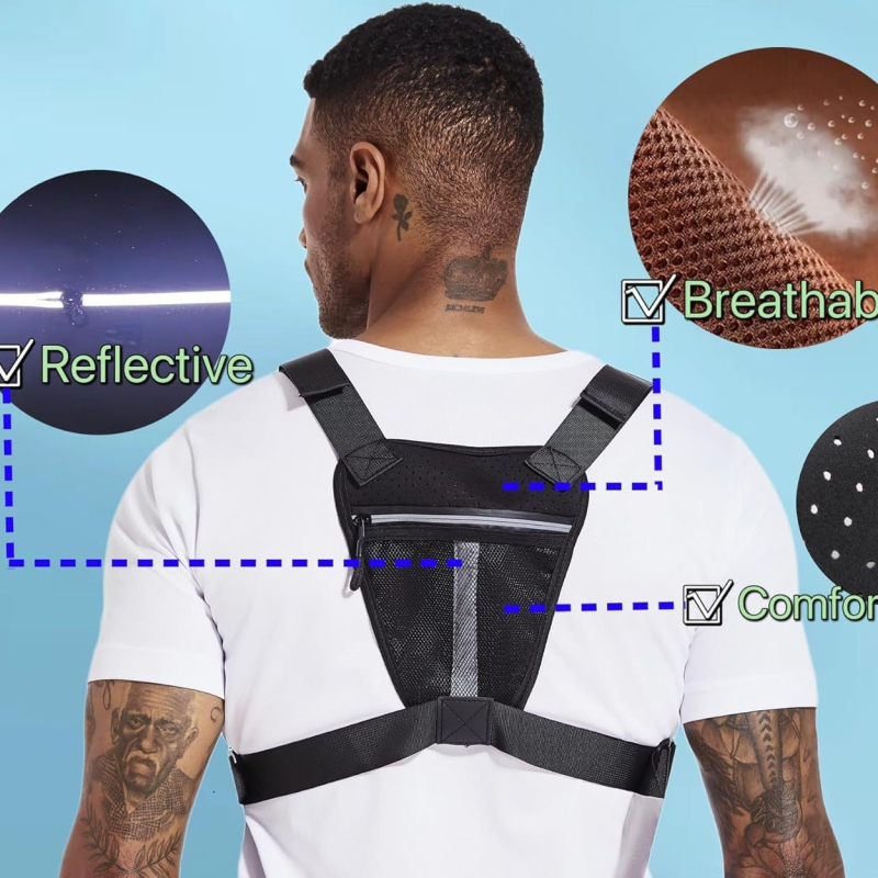 Forrás Gyártó Hot Selling Új Melltáska Férfiaknak és Nőknek Vízálló Futó Mellény Taktikai Melltáska, Alkalmas Kültéri Sportokhoz Melltáska