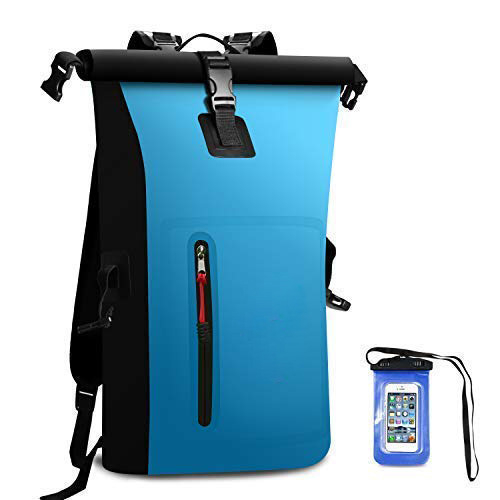 Αδιάβροχο σακίδιο πλάτης για υπαίθριες αθλητικές δραστηριότητες με ζεστό πάτημα από PVC, σακίδιο πλάτης για κάμπινγκ, τσάντα ταξιδιού για κολύμπι και ράφτινγκ σε ποτάμι, αδιάβροχη τσάντα