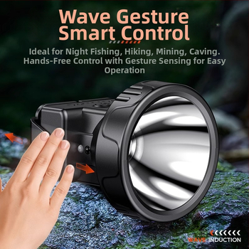 „Philips“ jutiklinis priekinis žibintas, itin ryškus lauko žvejybai, specialus ant galvos tvirtinamas stiprus šviestuvas, itin ilgai veikiantis įkraunamas akumuliatorius.