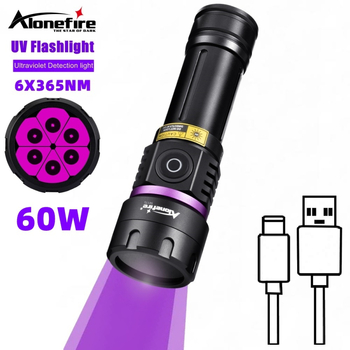 365Nm suure võimsusega lilla valgusega taskulamp pangatähtede kontrollimiseks, võltsimisvastane UV-luminofoorlamp, kõvenemislamp Sv115