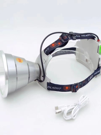 Tarpvalstybinis žalias miškas Hermano priekinis žibintas, stiprus apšvietimas, itin ryškus LED žibintas, dėvintis integruotą LED tolimojo nuotolio lazerinį prožektorių A1103