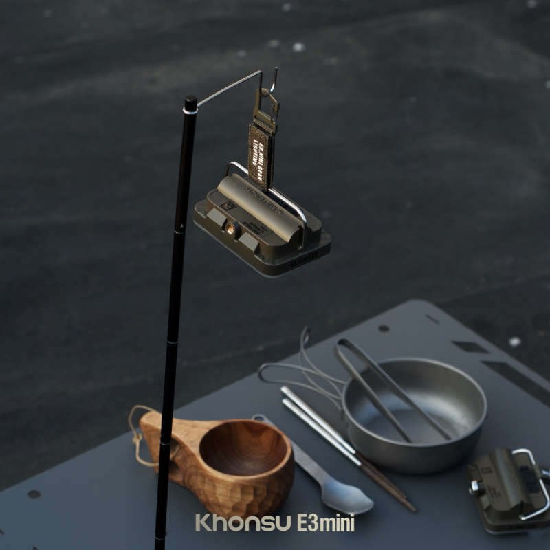 Khonsu E3Mini Кард Осветление Къмпинг Стил Светлина Външна Преносима Зареждаща Туристическа Палатка Атмосфера Дълъг Живот на Батерия