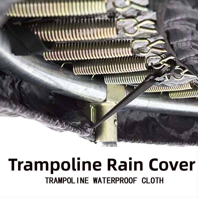 Детски търговски кръгъл батут, син, прахоустойчив, дъждобран, външна предпазна мрежа за възрастни, пролетен пуловер, ветроустойчив дъждобран