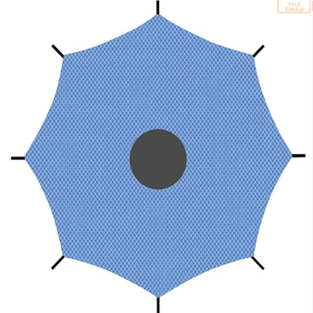 Batuudile hüppamiseks mõeldud voodi, päikesesirm, lakke paigaldatav riidest päikesekaitseriie, universaalne päikesesirm