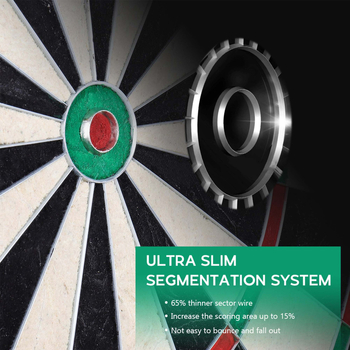 Võistluspere standardne 18-tolline sisalnuga, võrkkanepist noolemängu noolemängu laud, baarinool