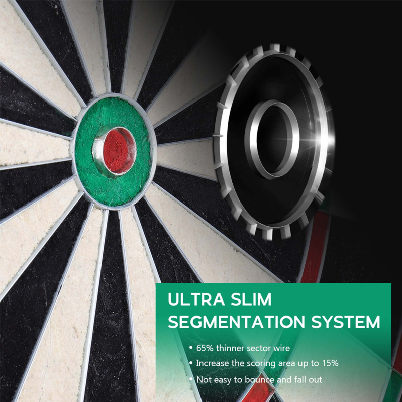 Võistluspere standardne 18-tolline sisalnuga, võrkkanepist noolemängu noolemängu laud, baarinool