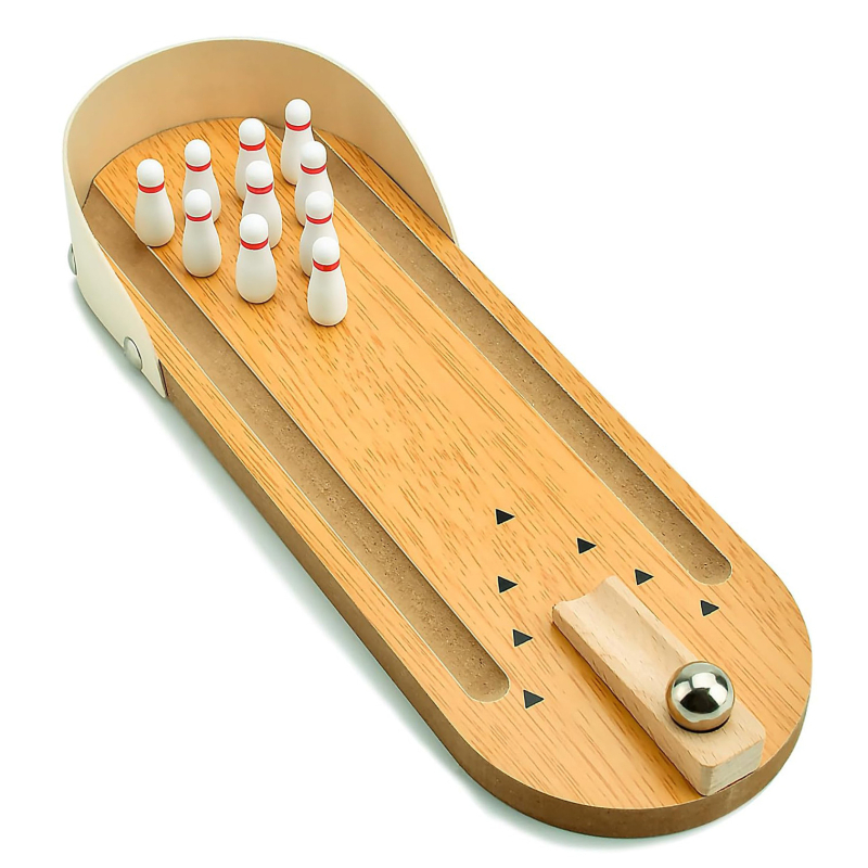 Трансгранични образователни играчки за деца в ранно образование, интерактивни мини версии за боулинг, дървени малки играчки, настолни игри от името на едро