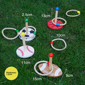 Αθλητικά Εξωτερικά Μπάλα Κάνναβης Σχοινί Ρίψης Δαχτυλιδιών Εκπαιδευτικό Παιχνίδι Παιδικά Εξωτερικά Αθλήματα Αισθητηριακή Εκπαίδευση Χόρτο