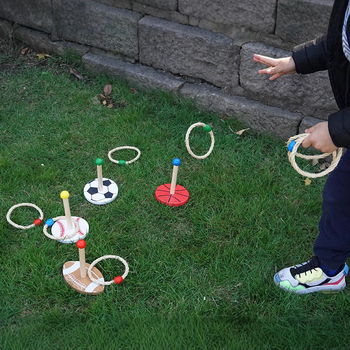 Αθλητικά Εξωτερικά Μπάλα Κάνναβης Σχοινί Ρίψης Δαχτυλιδιών Εκπαιδευτικό Παιχνίδι Παιδικά Εξωτερικά Αθλήματα Αισθητηριακή Εκπαίδευση Χόρτο