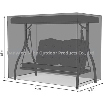 Rūpnīcas tiešais dārza šūpoļu šūpuļkrēsla pārvalks, ūdensizturīgs un putekļu necaurlaidīgs Amazon Ebay pagalma šūpoļu pārvalks