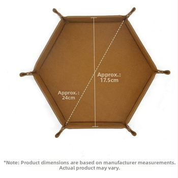 Εξαγωνικό βελούδινο ύφασμα από βελούδο, δίσκος ζαριών, πτυσσόμενο κουτί αποθήκευσης, βελούδινο κουτί αποθήκευσης γραφείου Pu