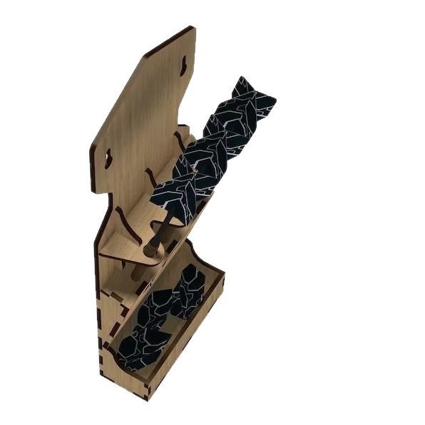 Piiriülene uus toode Amazoni noolemängude hoiustamisseade Kodu Elutuba Noolemängude hoiustamisriiul Puidust käsitöö kaunistused