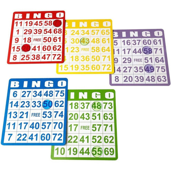 Proizvođačeve petobojne bingo karte na zalihi, 100 karata, interaktivna igra, pribor za zabavne društvene igre