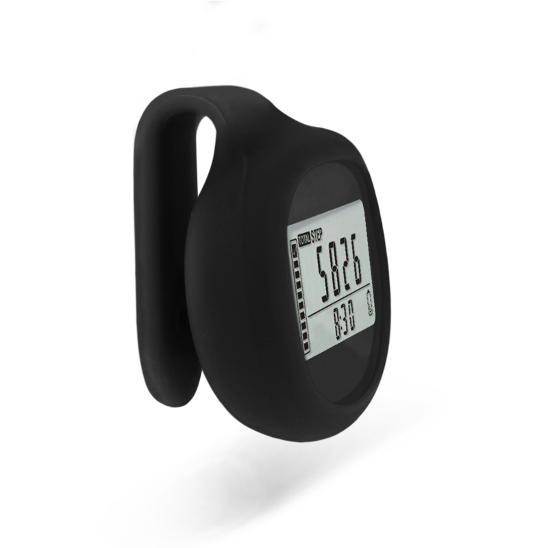 3D сензорен крачкомер с памет, 360-градусов сензор, силиконова щипка за талия, бягане, ходене, производител, частен модел, крачкомер