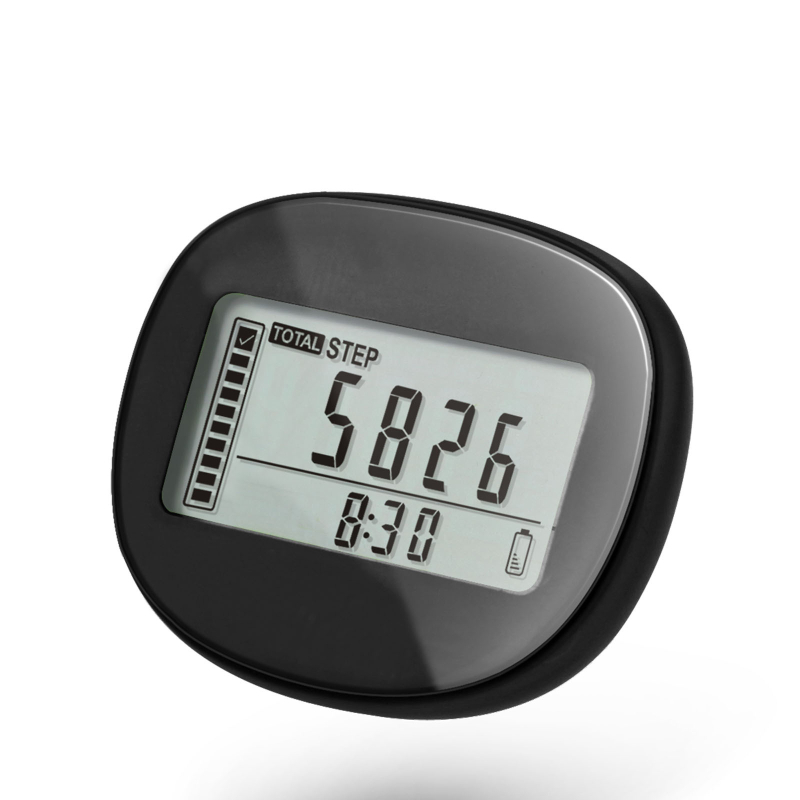 3D сензорен крачкомер с памет, 360-градусов сензор, силиконова щипка за талия, бягане, ходене, производител, частен модел, крачкомер