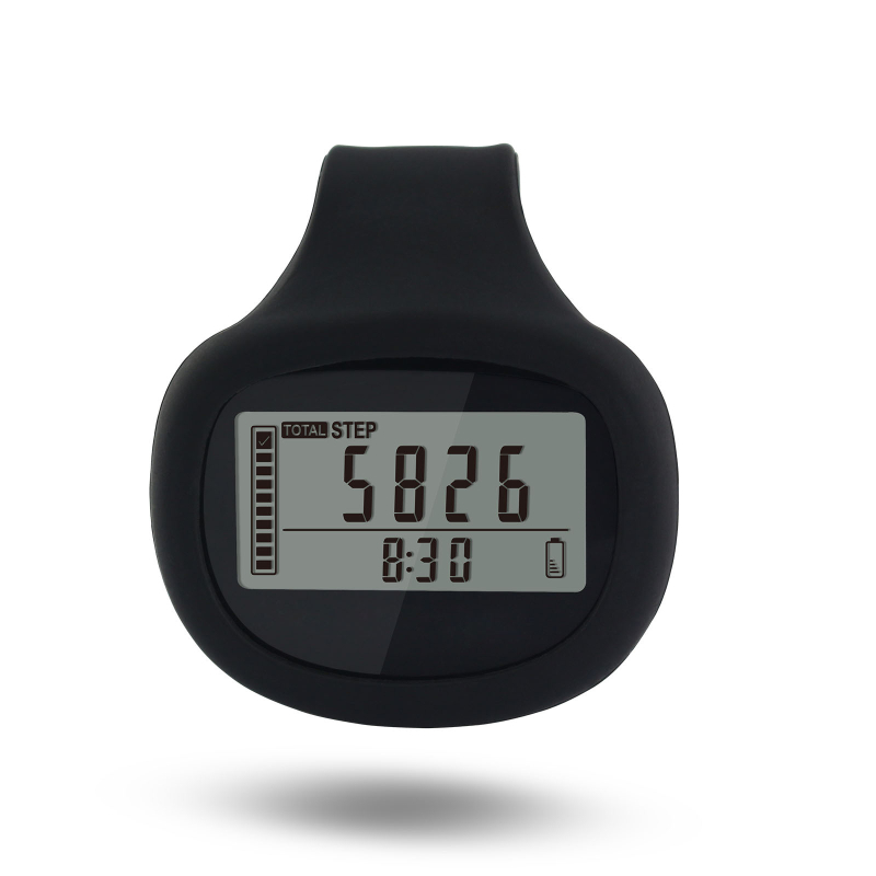 3D сензорен крачкомер с памет, 360-градусов сензор, силиконова щипка за талия, бягане, ходене, производител, частен модел, крачкомер