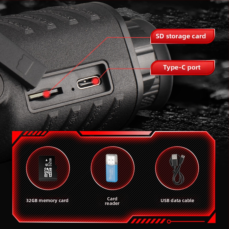 Директни продажби от фабриката Ново инфрачервено монокулярно устройство за нощно виждане 8X High-Definition външен цифров монокуляр Lg64 горещ модел видим