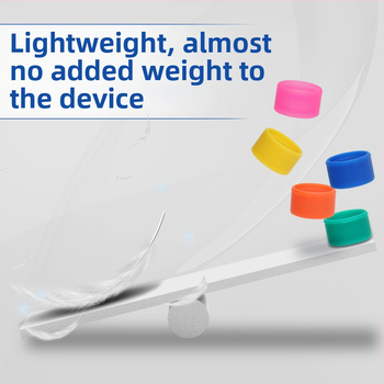 Raadiosaatja antenni logoga rõngas, universaalne raadiosaatja kummist rõngas, dekoratiivne antenni kaitsekate, toote lisatarvikud