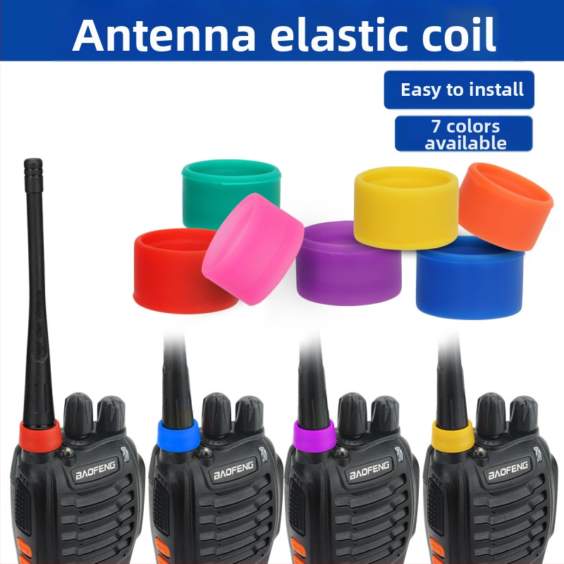 Δακτύλιος με λογότυπο κεραίας ασυρμάτου γενικής χρήσης από καουτσούκ ασυρμάτου Διακοσμητικό προστατευτικό κάλυμμα κεραίας Αξεσουάρ προϊόντος