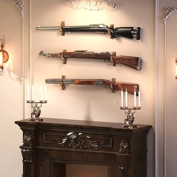 Puidust seinale kinnitatav relvariiul, vibu- ja nooleriiul, seinale kinnitatav vintpüssi hoiuriiul