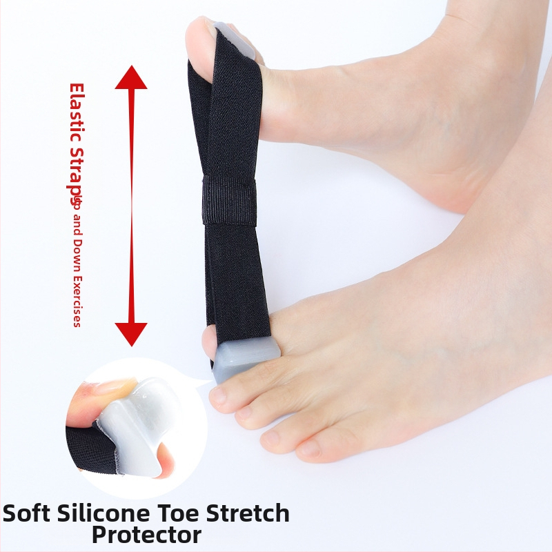 Едностранна ортеза за валгус на палеца, която може да се носи денем и нощем, с колан за опъване на пръстите, припокриващ се с костите на голямото стъпало