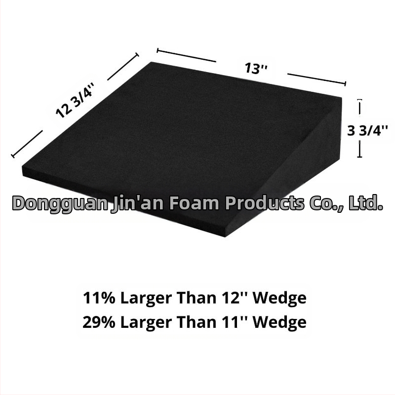 Голям клин за йога Strongtek от пяна, наклонена дъска, разтегател за прасци, стабилност, наклонен клин, протектор