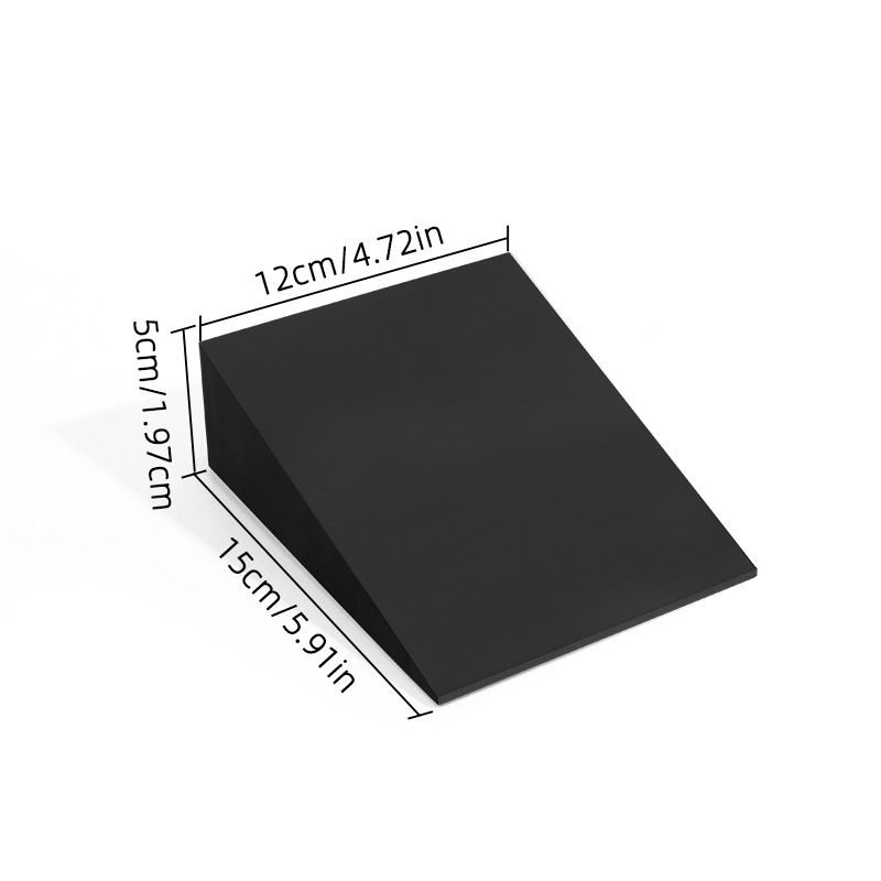 Jogos tempimo lenta su pritūpimų pagalba, pleišto formos jogos blokas Pilatesui, blauzdų tempimui