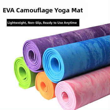 Eva kamuflaažjoogamatt niiskuskindel libisemisvastane matt 6mm treeningmatt joogamatt piiriülene Kagu-Aasia plahvatusjoogamatt