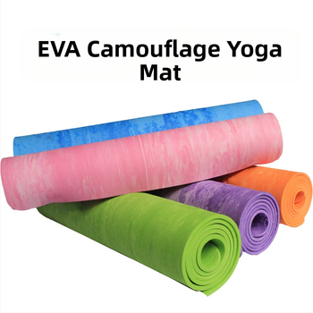 Eva kamuflaažjoogamatt niiskuskindel libisemisvastane matt 6mm treeningmatt joogamatt piiriülene Kagu-Aasia plahvatusjoogamatt