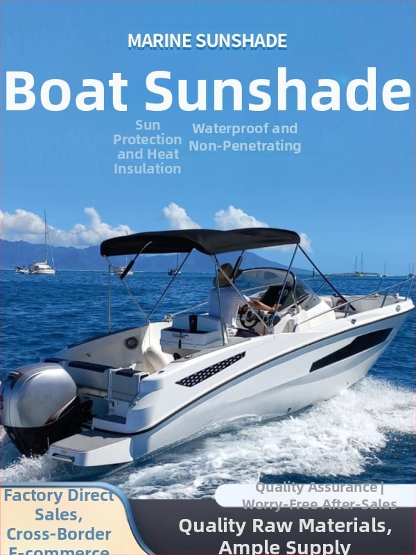 Kajaka jahtas, apskates laivas, nojumes, makšķerēšanas laivas, nojumes, uzbrukuma laivas, salokāmas, pārnēsājamas, 600D Oksfordas auduma lietus pārsega