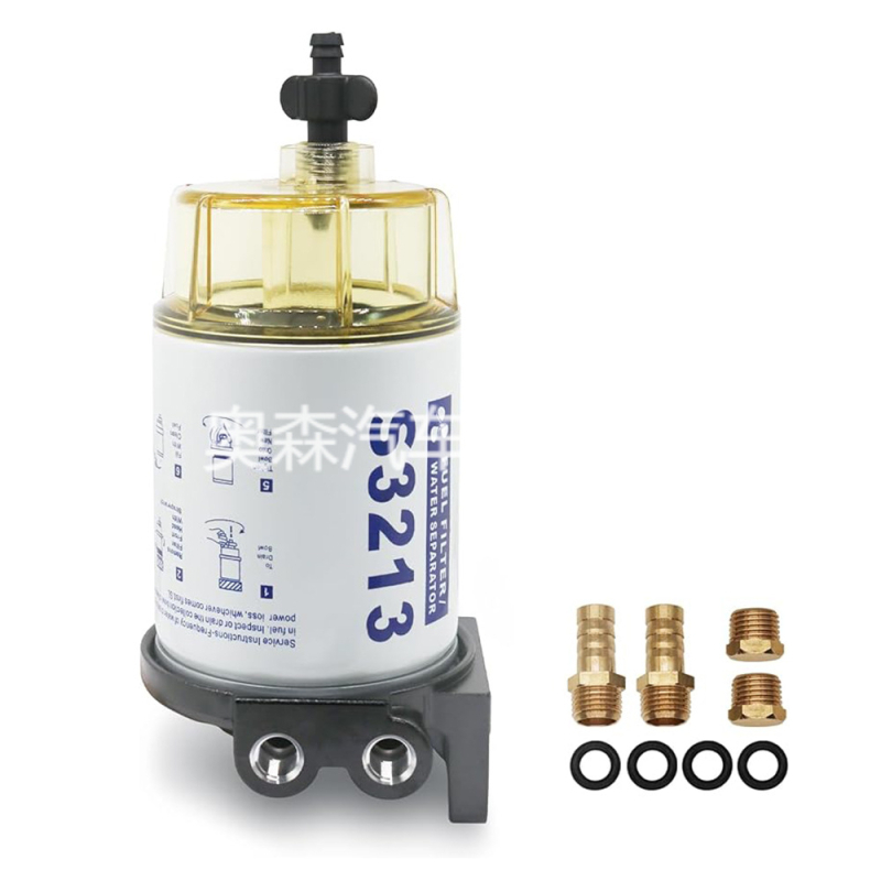 Dīzeļdegvielas filtra vietas montāža S3213 S3227 R12T Kuģa filtrs Degvielas ūdens separatora filtrs