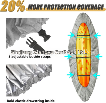 Διασυνοριακό Amazon Εξωτερικό καγιάκ Κάλυμμα σκαφών Αδιάβροχη τσάντα προστασίας από υπεριώδη ακτινοβολία για κανό Κάλυμμα σκαφών Κάλυμμα καγιάκ