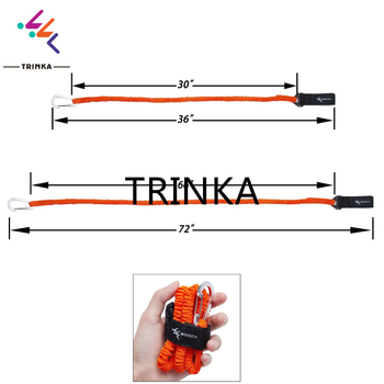 Kajaku piederumi, airu virve, airu pretpazaudēšanas virve, pazaudēta virve, uzbrukuma laiva, kāju virve, kanoe drošības virve
