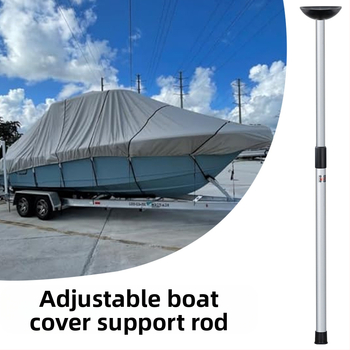 Āra teleskopiskā staba pontona laivas pārsega atbalsta staba brezenta atbalsts ātrlaivas pārsega atbalsts regulējams alumīnija nojumes statnis