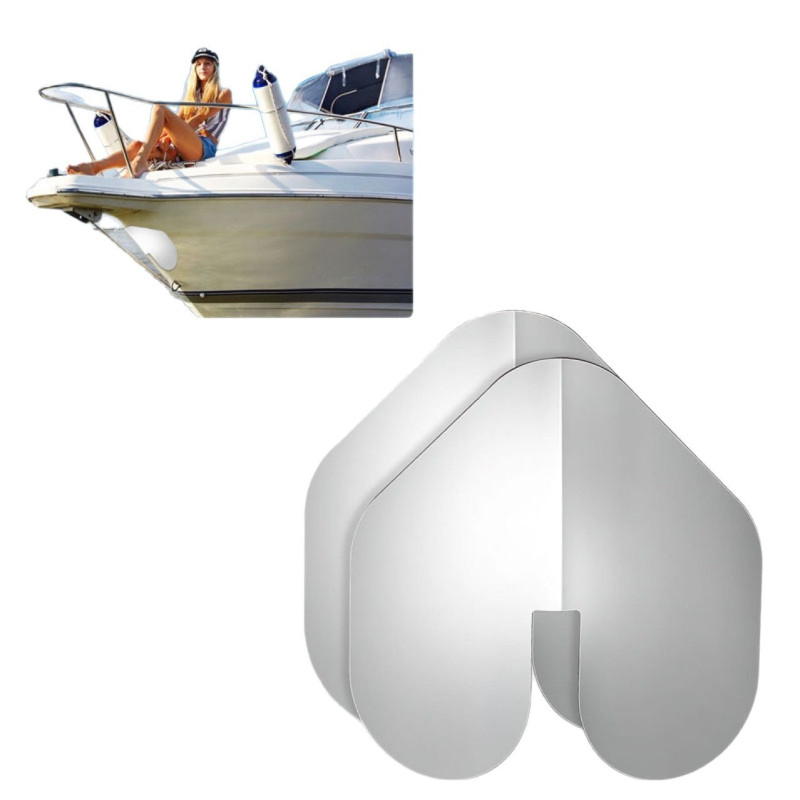 Roostevabast terasest paadi ahtripeegli kaitse, mere kiilukaitse soontega paadihaagise kiilupadjale