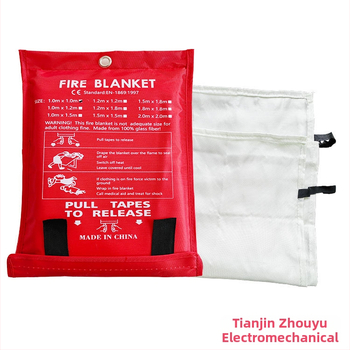 Pārrobežu e-komercijas dropshipping CE sertifikāts Stikla šķiedras ugunsdzēsības sega 1/1.2/1.5/2m Virtuves ugunsdzēsības evakuācijas evakuācijas līdzeklis