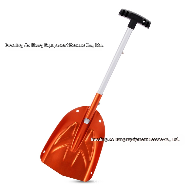 Телескопична лопата за сняг от алуминиева сплав, удебелена преносима лопата, защитна лопата за търсене и спасяване на сняг, сгъваема лопата за лед, за къмпинг на открито