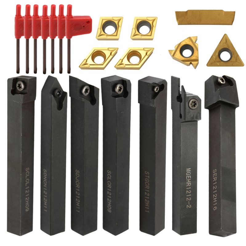 7 daļu komplekts, 12 mm, 7 nažu stieņi, 7 asmeņi