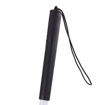 Kokkupandav pimekepp alumiiniumisulamist kahevärvilise helkurkilega pimekepp nelja volditud kaasaskantava juhikuga kõndimiskepiga