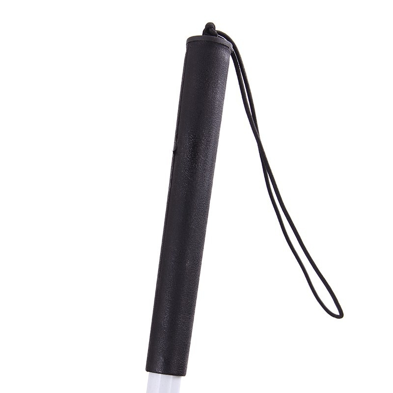 Kokkupandav pimekepp alumiiniumisulamist kahevärvilise helkurkilega pimekepp nelja volditud kaasaskantava juhikuga kõndimiskepiga