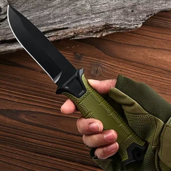 Taktikaline välinuga Sabre Wilderness Survival kõrge kõvadusega kaasaskantav nuga välistingimustes kaitsmiseks sirge nuga lõiketeraga tupega