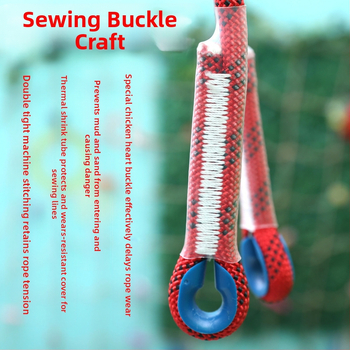 Āra kāpšanas virve Kāpšanas virve Ugunsdzēsības ātrās nolaišanas glābšanās virve Statiskā virve Neilona nodilumizturīga gaisa darbu drošības virve